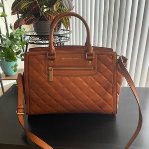 Michael Kors Selma Quilted Leather Satchel (Retail $398)